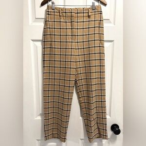 Aritzia Wilfred Plaid Dress Pants Wool Blend
Brown and Tan Ankle Size 6